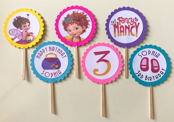 Fancy Nancy Cupcake Toppers Etsy - fancy cupcakes roblox