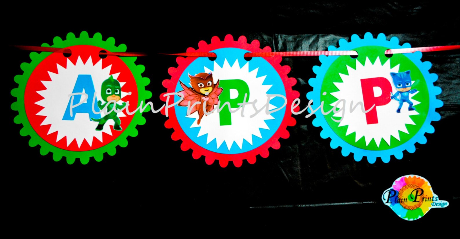 Pj Mask Birthday Banner. Pj Mask Banner. Pj Mask Party. PJ | Etsy