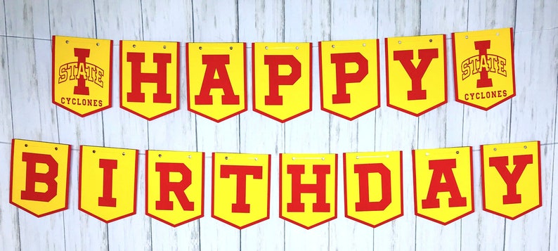 Iowa State Cyclones Birthday Banner