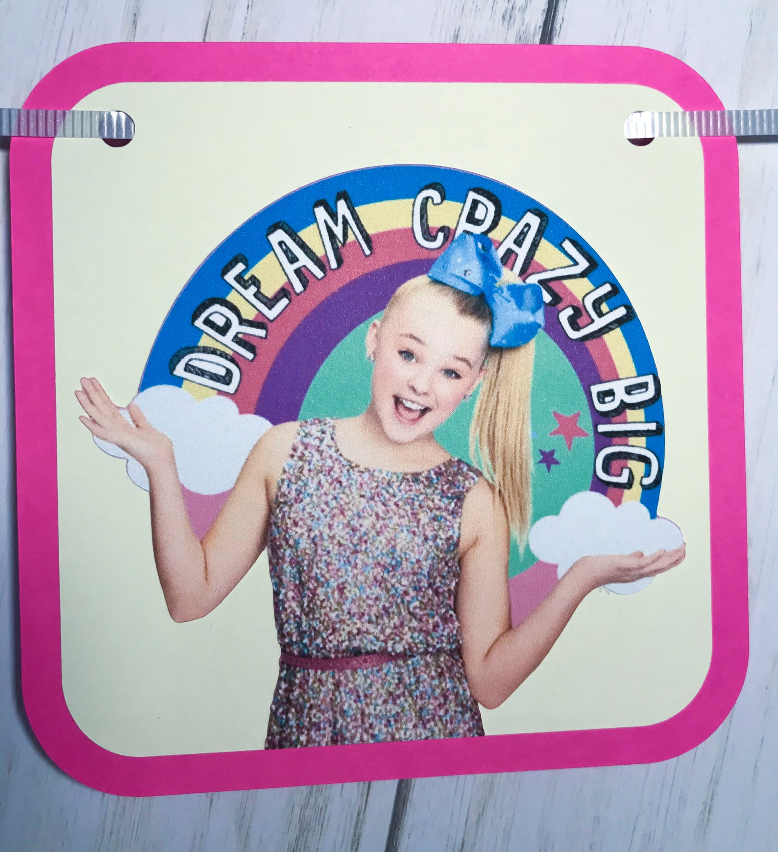 Jojo Siwa dream Crazy Big Birthday Banner. Jojo - Etsy