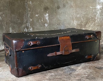 Vintage Travel Trunk, Storage Chest, Coffee Table Trunk