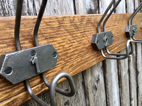 Wood And Metal Wire Coat Rack