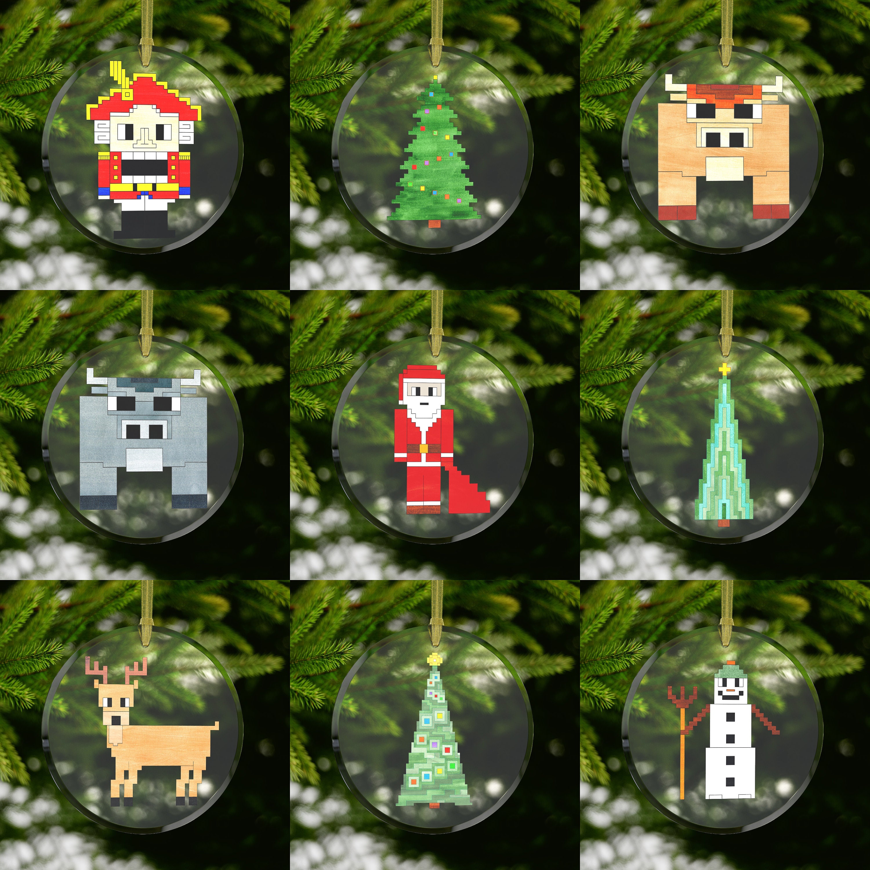 Minecraft Christmas Ornaments 