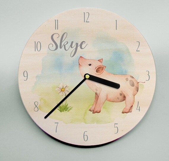 personalised kids clock