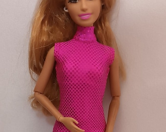 Turtleneck sleeveless catsuit for 11.5" fashion dolls  - fancy colors