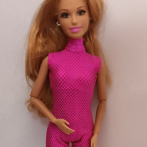 Turtleneck sleeveless catsuit for 11.5" fashion dolls  - fancy colors