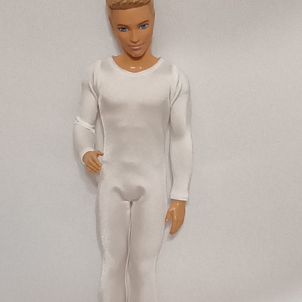 Catsuit for 12" male fashion doll - various solid colors