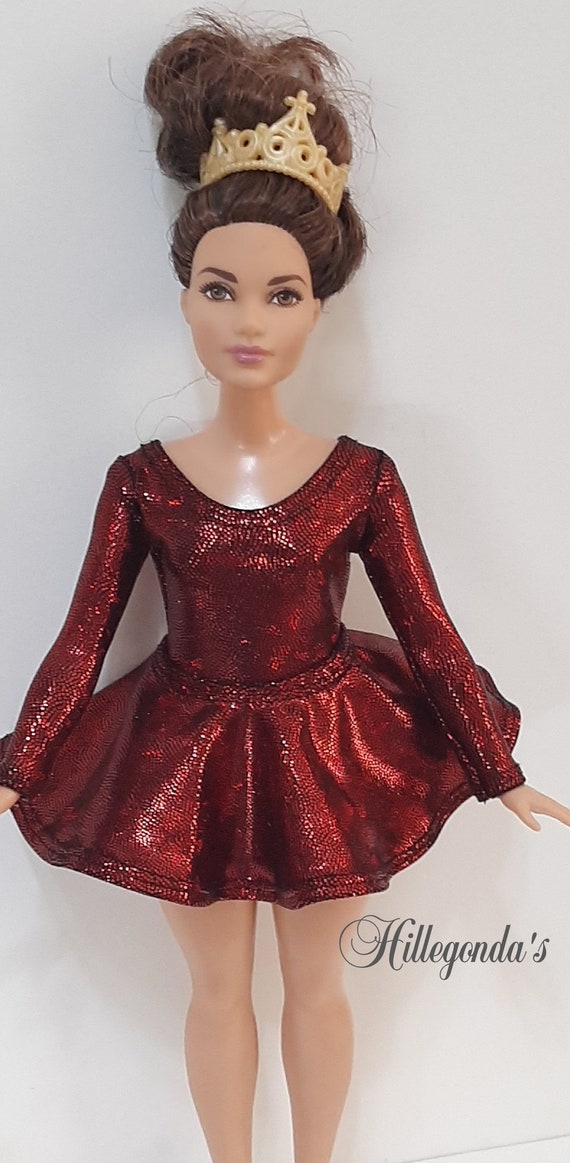Sparkling Colors Long Sleeve Leotard With Ballet Skirt for Curvy Fashion  Dolls - Etsy