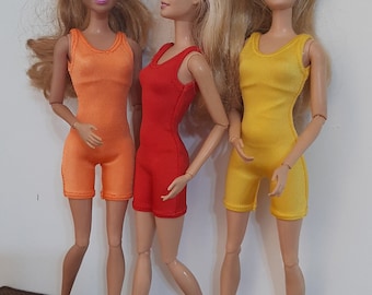 Short Biketard for 11.5" fashion dolls - various colors available