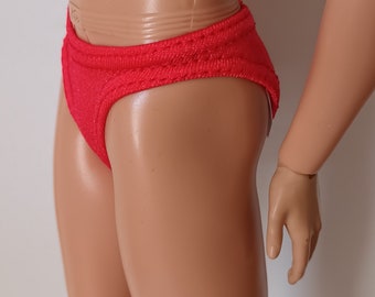 Set of 2 bikini underwear for 12" male doll - more than 20 colors available