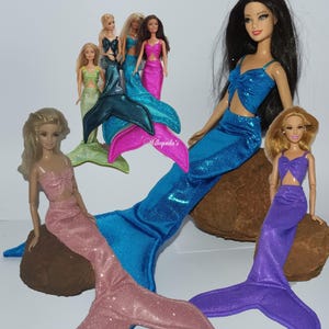 Mermaid tail and top to fit 11.5&quot; fashion dolls