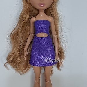 2 piece Boobtube top and skirt for Monster dolls -  Fancy colors