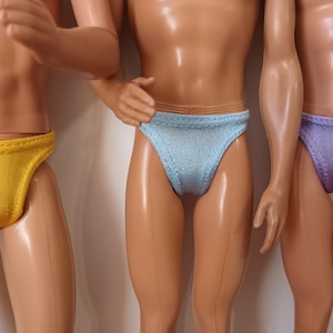 Set of 2 bikini underwear for 12 male doll more than 20 colors available image 8