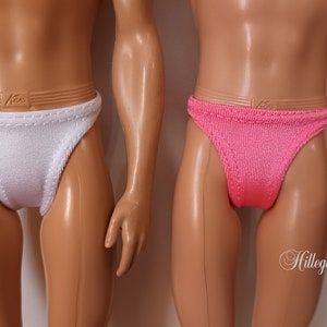 Set of 2 bikini underwear for 12 male doll more than 20 colors available image 10