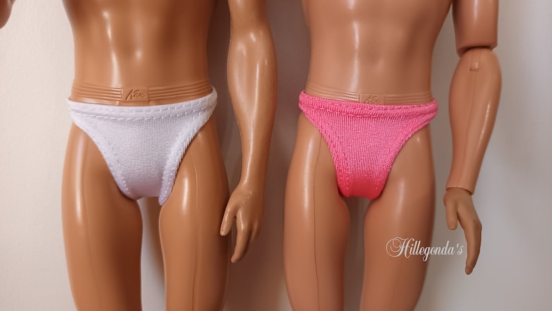 Set of 2 bikini underwear for 12 male doll more than 20 colors available image 10