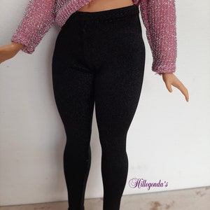 Long ski pants for Curvy fashion dolls- various solid colors