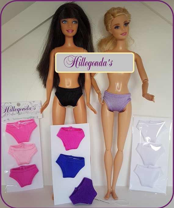 20 Colors Available Set of 3 Panties for 11.5 Fashion Dolls 