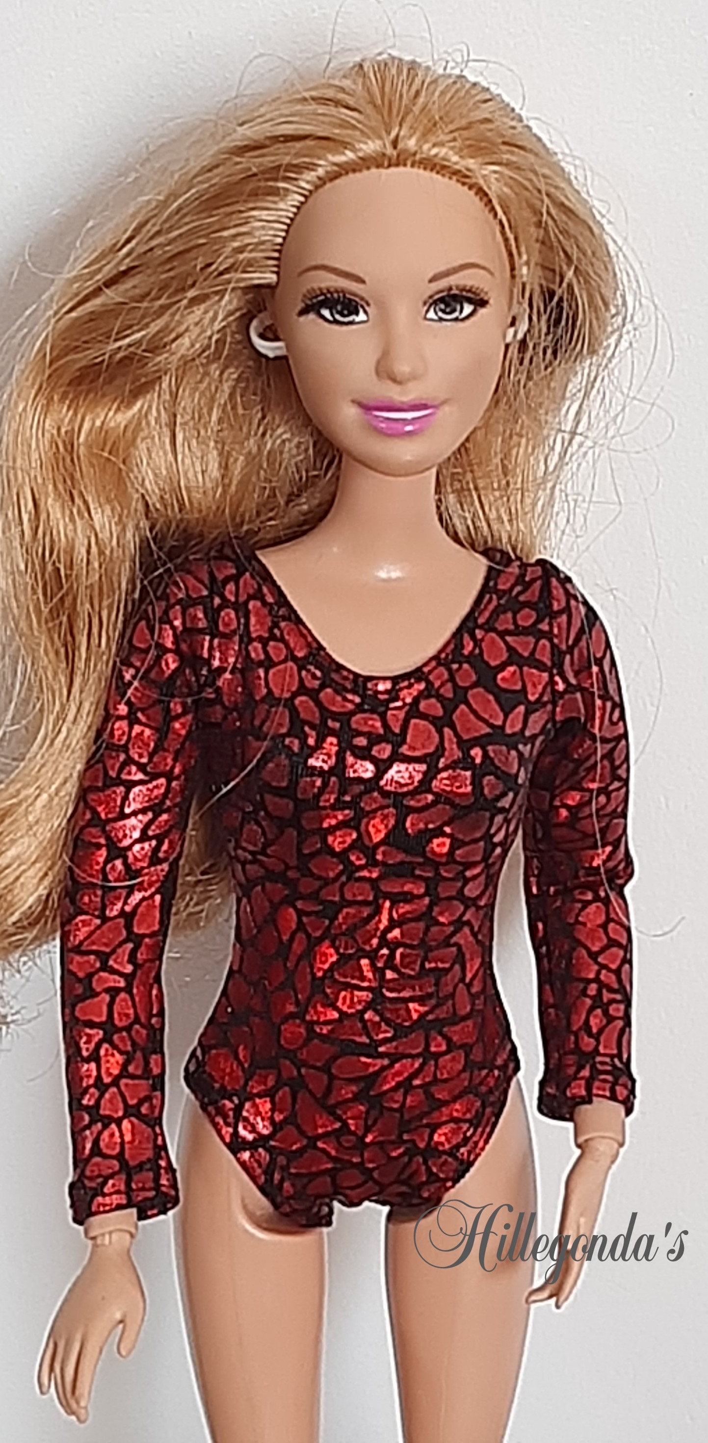 2x Sparkling colors long sleeve leotard for Barbie and other Etsy