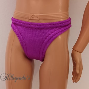 Set of 2 bikini underwear for 12 male doll more than 20 colors available Magenta