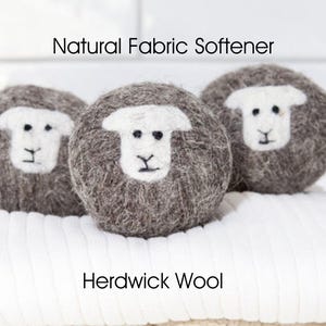 Bolas de lana para secadora – Suavizante natural – Ropa sin plástico – 100 % lana británica - Ovejas Herdwick