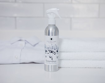 Shaun the Sheep x Little Beau Sheep Meadow Flowers Linen Spray, ease any stubborn creases and leaves clothes inspired by Mossy Bottom Farm