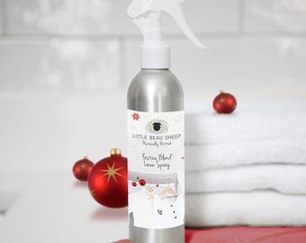 Festive Blend Linen Spray, ease any stubborn creases and leaves clothes with the festive scent of spiced cranberries - 250ML.