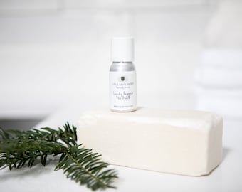 Pine needle Laundry Fragrance with a hint of mint to add a festive scent your wool dryer balls. The natural way to fragrance your laundry.