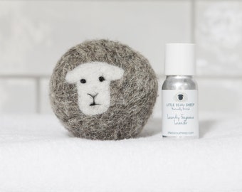 Laundry Ball and Oil Set, Herdwick sheep, the natural way to scent your laundry with lavender.