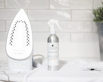 Spray para ropa de bebé: aroma a talco, ayuda a planchar (250 ml)