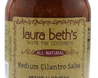 Laura Beth's Regular Medium Cilantro Salsa - 16 oz.