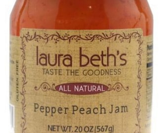 Laura Beth's Hot Peach Pepper Jam - 20 oz.