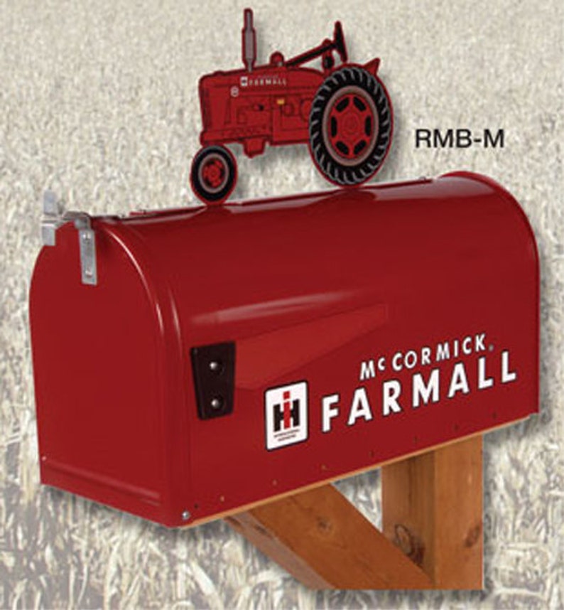 IH Farmall Tractor Mailbox Etsy