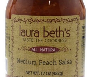 Laura Beth's Specialty Fruit Medium Peach Salsa - 17 oz.