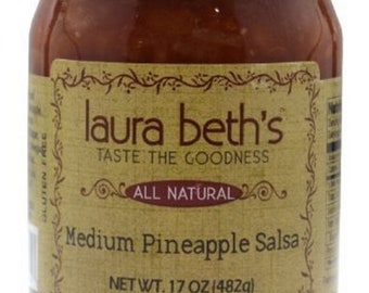 Laura Beth's Specialty Fruit Pineapple Medium Salsa - 17 oz.