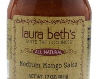 Laura Beth's Specialty Fruit Mango Medium Salsa - 17 oz.