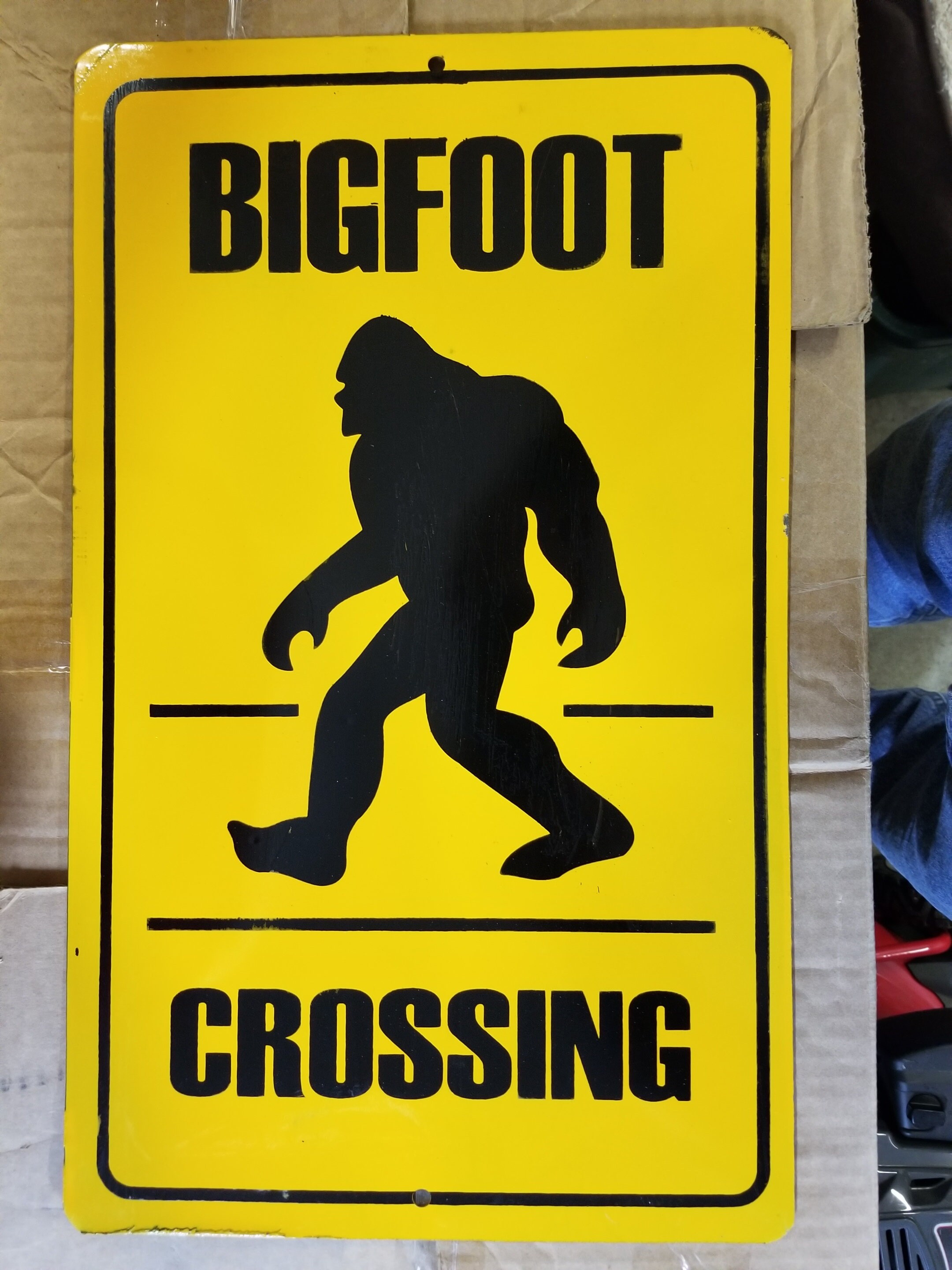 Bigfoot Crossing Metal Sign - Etsy