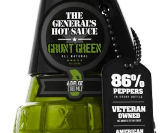 HOT Sauce - GRUNT GREEN - The General's Hot Sauce