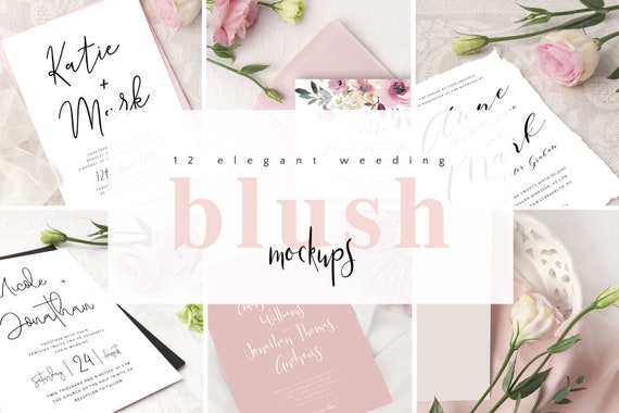 Navy Blue Wedding Mockup Bundle Elegant Mockups For Your