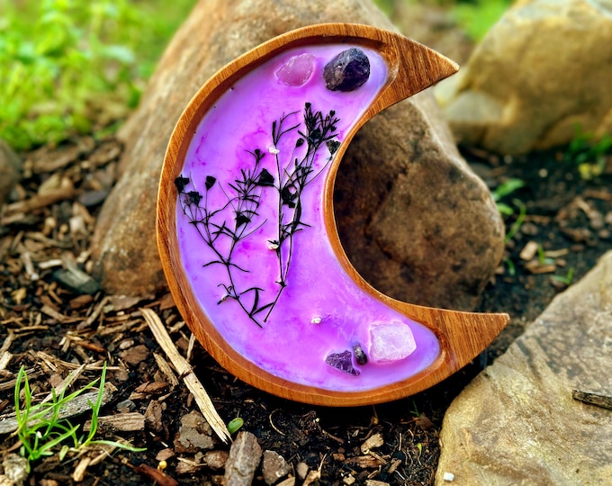 Moon child witch moon candle