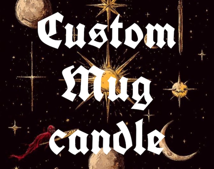 Custom mug requests candles