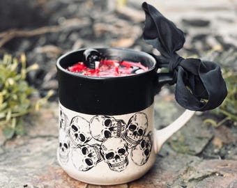 Voodoo Skull Candle Mug
