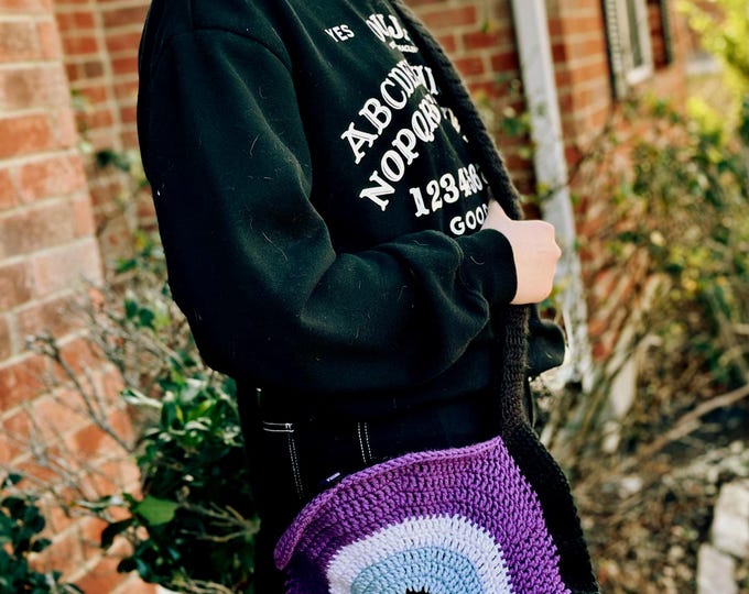Evil eye handmade crocheted bag