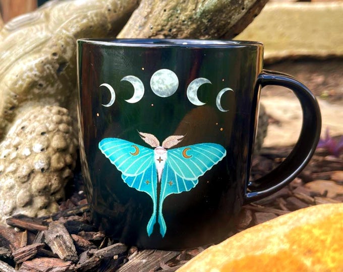 Luna Moth enchanting candle