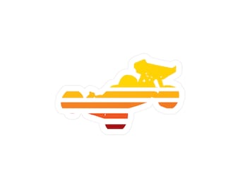 OnlyRCs - Sunset Fade Buggy Kiss-Cut Vinyl Sticker - Series 1