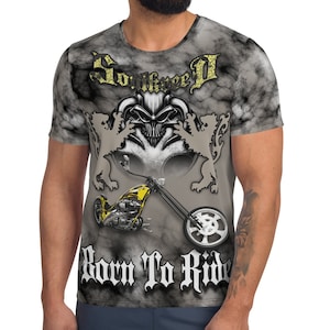 All Over Print - Mens Biker T-Shirt