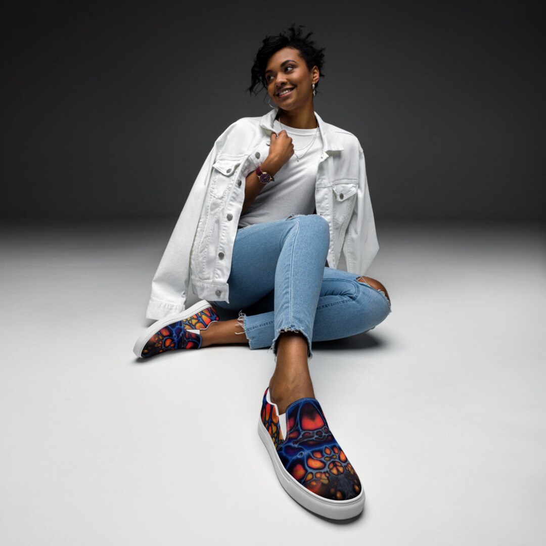 Multi coloured canvas clearance shoes