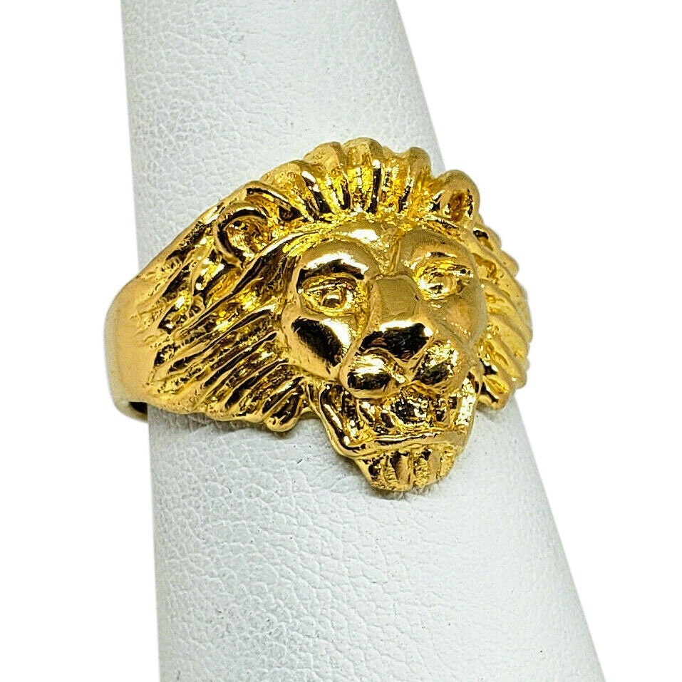 14k Gold Lion of Judah Ring - Men Ring | Holysands