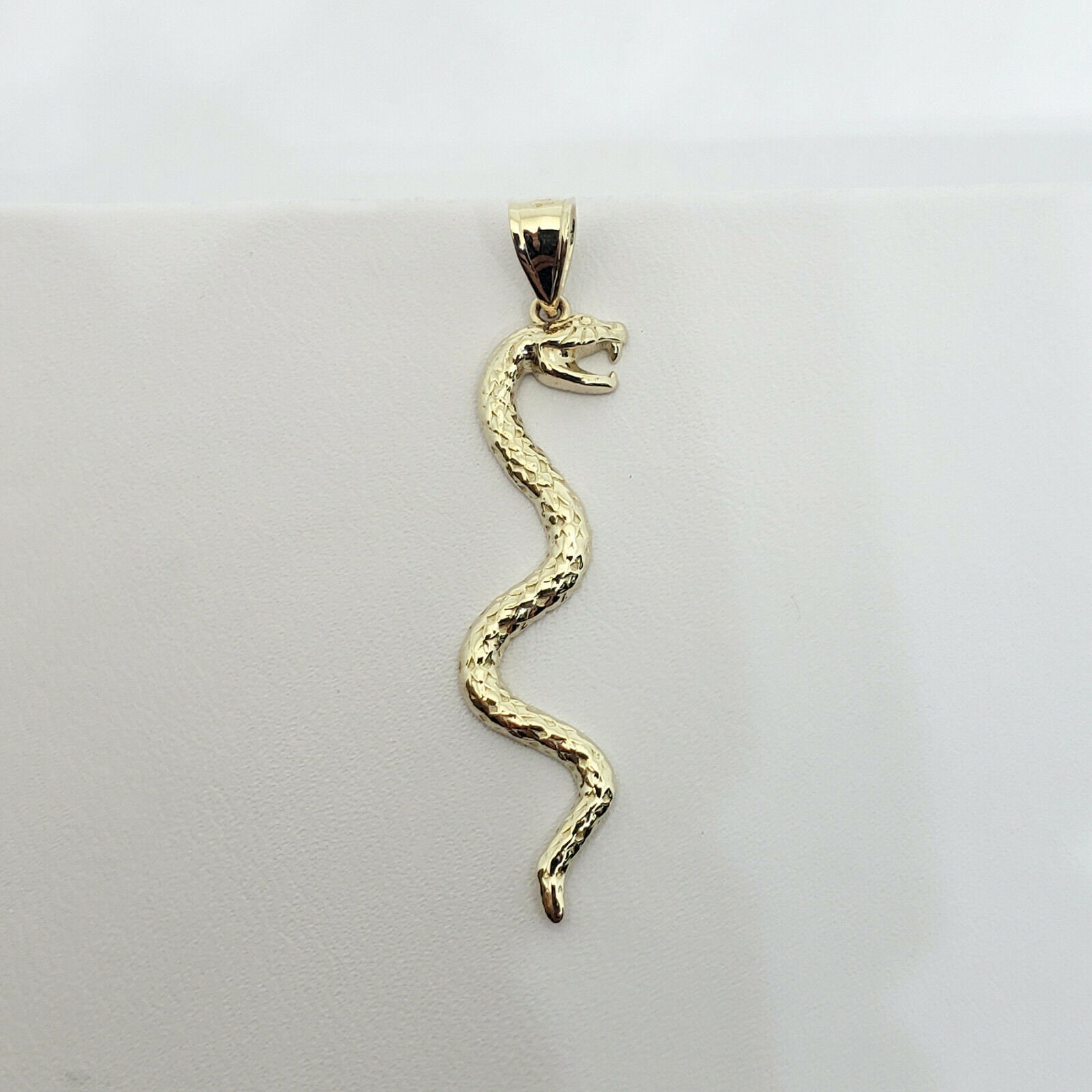 Solid 10K Yellow Gold Snake Pendant Charm 1.1 grams 1 Etsy