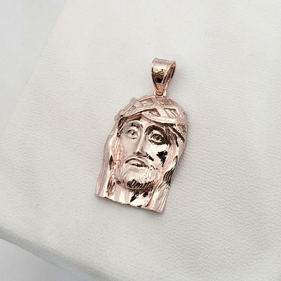 Solid 10K Rose Gold Jesus Piece Gold 