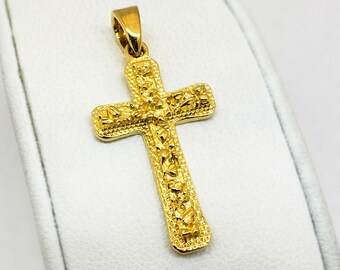 24k Gold Cross - Etsy
